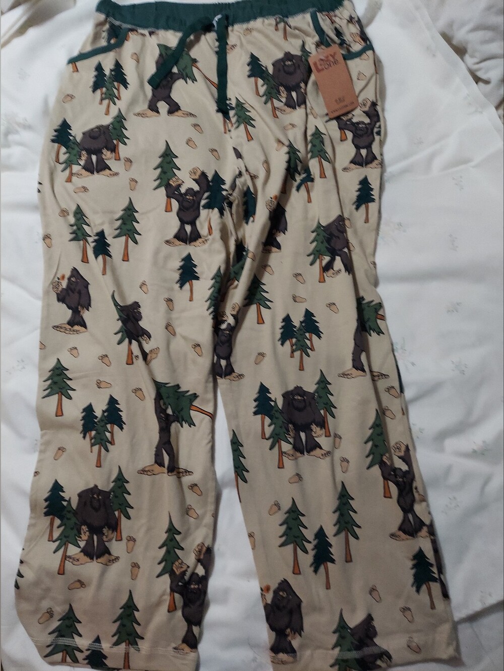 NWT LAZY ONE Sasquatch Yeti Lounge Sleep Pajama Pants XL Women's
